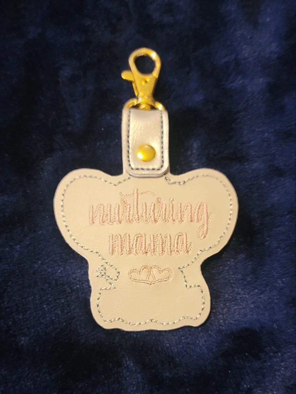 Kids Elephant Keychain Bag Charm - Gold